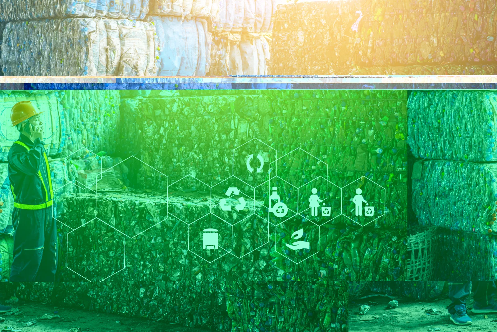 Compressed Plastic waste